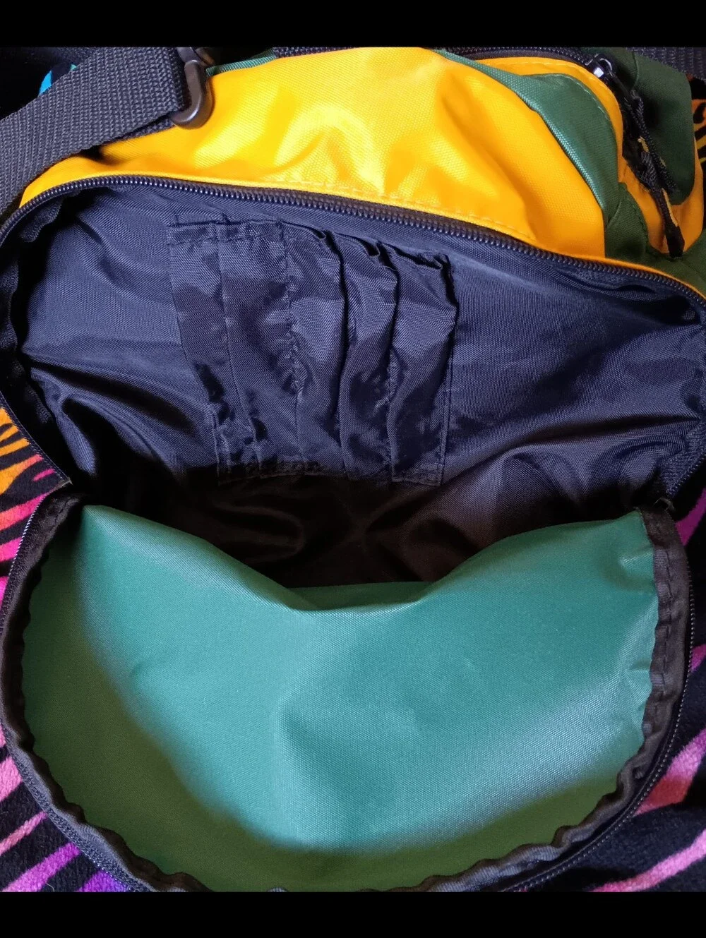 💚💛 Y2K Vintage Reebok Green Bay Packers Duffel Bag NFL Gym Travel 2000s